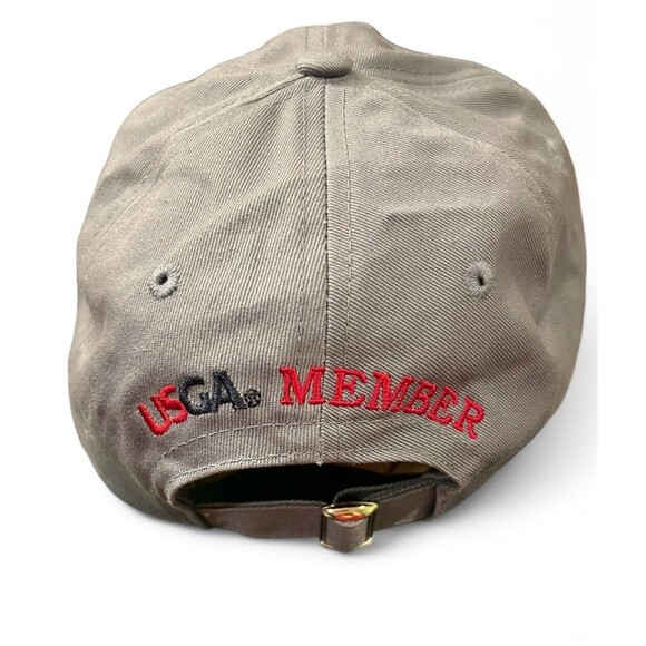 2010 US Open Hat Cap Pebble Beach Steel Gray USGA Member Strap Back One Size - Picture 2 of 3